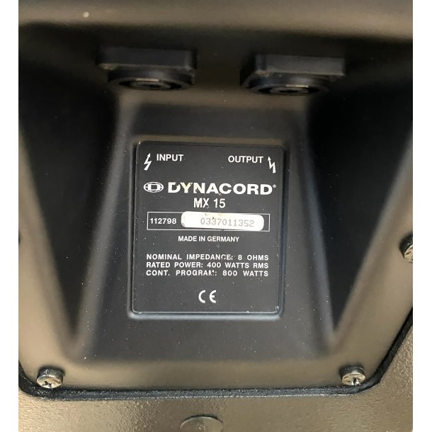(USED) Dynacord MX15 Passive Speaker 1 set